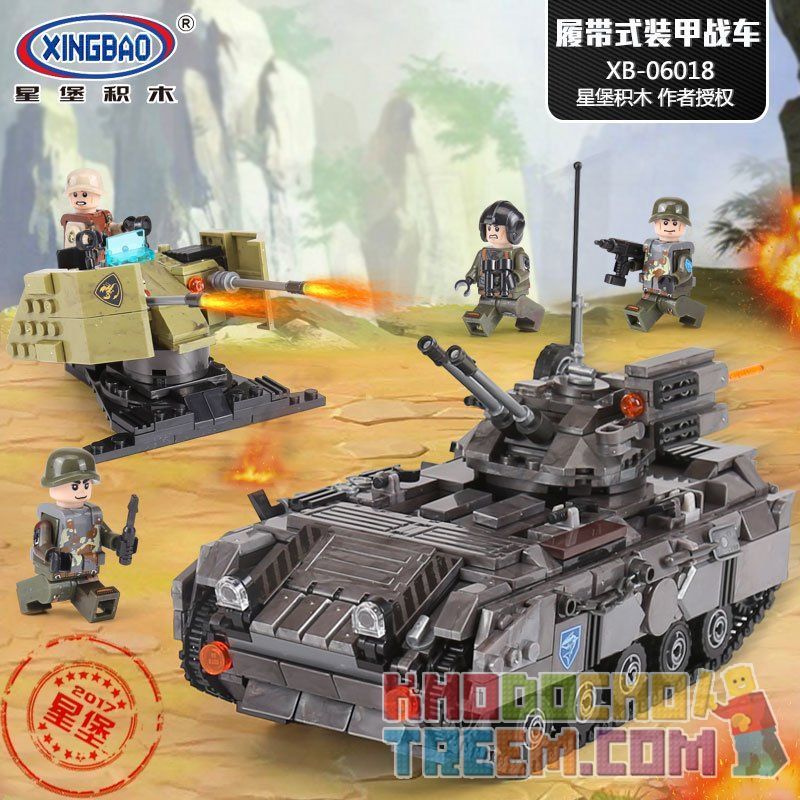 XINGBAO XB 06018 06018 XB06018 non Lego BỘ XE BỌC THÉP bộ đồ chơi xếp