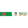 ROYAL TOYS RT15 non  XE BUÝT NHỎ MÀU XANH LÁ CÂY bộ đồ chơi xếp lắp ráp ghép mô hình City CITY STORY HONG KONG LIGHT BUS Thành Phố 709 khối