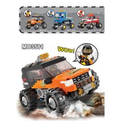OXFORD MO3581 3581 non  XE TẢI QUÁI VẬT 4X4 BFM bộ đồ chơi xếp lắp ráp ghép mô hình Racers 4X4 MONSTER TRUCK BFM Đua Tốc Độ