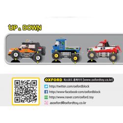OXFORD MO3581 3581 non  XE TẢI QUÁI VẬT 4X4 BFM bộ đồ chơi xếp lắp ráp ghép mô hình Racers 4X4 MONSTER TRUCK BFM Đua Tốc Độ