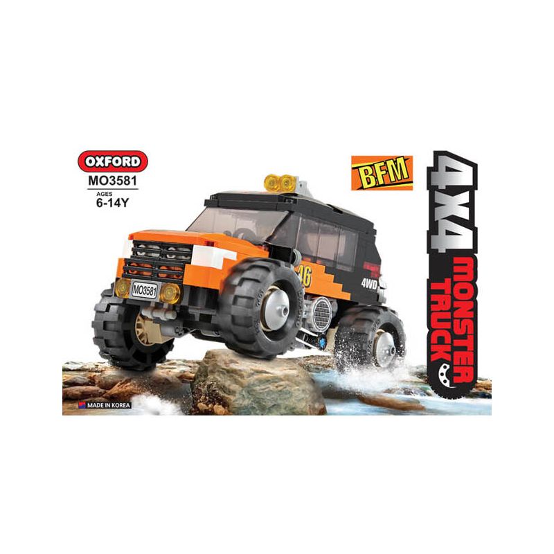 OXFORD MO3582 3582 non  QUÁI VẬT bộ đồ chơi xếp lắp ráp ghép mô hình Racers 4X4 MONSTER TRUCK MONSTER Đua Tốc Độ