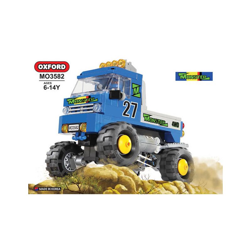 OXFORD MO3582 3582 non  QUÁI VẬT bộ đồ chơi xếp lắp ráp ghép mô hình Racers 4X4 MONSTER TRUCK MONSTER Đua Tốc Độ