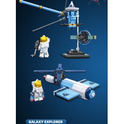 JIESTAR 59107 non  KHÁM PHÁ GIỮA CÁC VÌ SAO MÔ-ĐUN THÍ NGHIỆM KHÔNG GIAN bộ đồ chơi xếp lắp ráp ghép mô hình Space EXPLORE SPACE LABORATORY Thám Hiểm Không Gian 133 khối