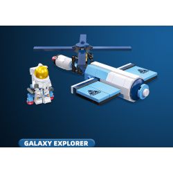 JIESTAR 59107 non  KHÁM PHÁ GIỮA CÁC VÌ SAO MÔ-ĐUN THÍ NGHIỆM KHÔNG GIAN bộ đồ chơi xếp lắp ráp ghép mô hình Space EXPLORE SPACE LABORATORY Thám Hiểm Không Gian 133 khối