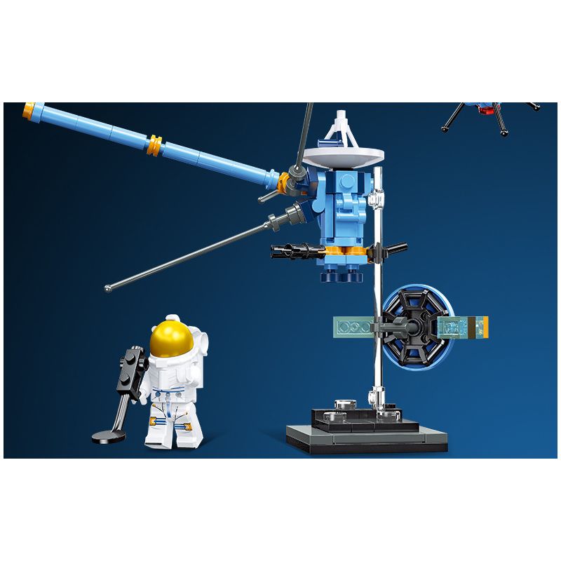 JIESTAR 59107 non  KHÁM PHÁ GIỮA CÁC VÌ SAO MÔ-ĐUN THÍ NGHIỆM KHÔNG GIAN bộ đồ chơi xếp lắp ráp ghép mô hình Space EXPLORE SPACE LABORATORY Thám Hiểm Không Gian 133 khối