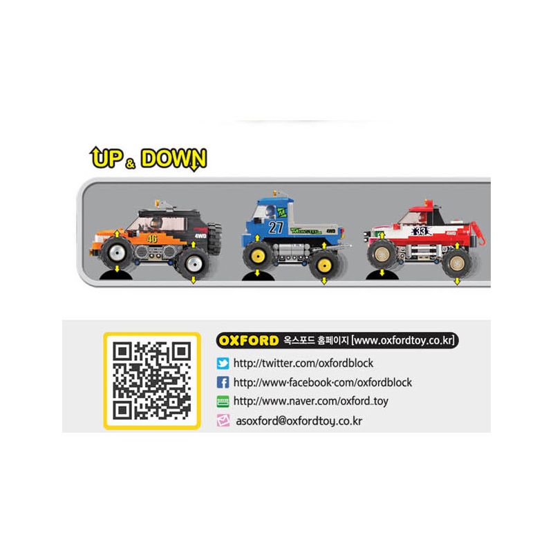 OXFORD MO3583 3583 non  RẮN HỔ MANG bộ đồ chơi xếp lắp ráp ghép mô hình Racers 4X4 MONSTER TRUCK TEAM COBRA Đua Tốc Độ