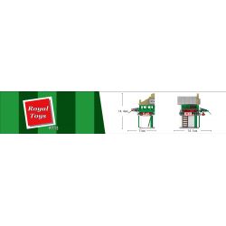 ROYAL TOYS RT13 non  CÂU CHUYỆN THỊ TRẤN NHỎ QUÁN TRÁI CÂY DU MA ĐỊA NGÔI SAO bộ đồ chơi xếp lắp ráp ghép mô hình City CITY STORY YAU MA TEI FRUIT MARKET Thành Phố 318 khối