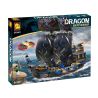 OXFORD DS3401 3401 non  THUYỀN RỒNG XANH bộ đồ chơi xếp lắp ráp ghép mô hình Pirates Of The Caribbean DRAGON BATTLESHIP BLUE Cướp Biển Vùng Caribe