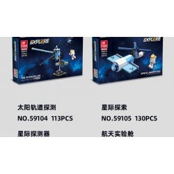 JIESTAR 59106 non  THĂM DÒ GIỮA CÁC VÌ SAO bộ đồ chơi xếp lắp ráp ghép mô hình Space EXPLORE THE INTERSTELLAR PROBE Thám Hiểm Không Gian 112 khối