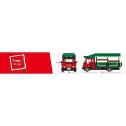 ROYAL TOYS RT12 non  CÂU CHUYỆN THỊ TRẤN NHỎ LEYLAND VANS LIONHEAD bộ đồ chơi xếp lắp ráp ghép mô hình City CITY STORY LEILAND Thành Phố 496 khối