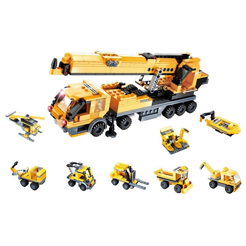 WISE BLOCK HA385606 385606 non Lego ĐỘI NGŨ KỸ THUẬT CỨU HỘ NHANH CHÓNG bộ đồ chơi xếp lắp ráp ghép mô hình