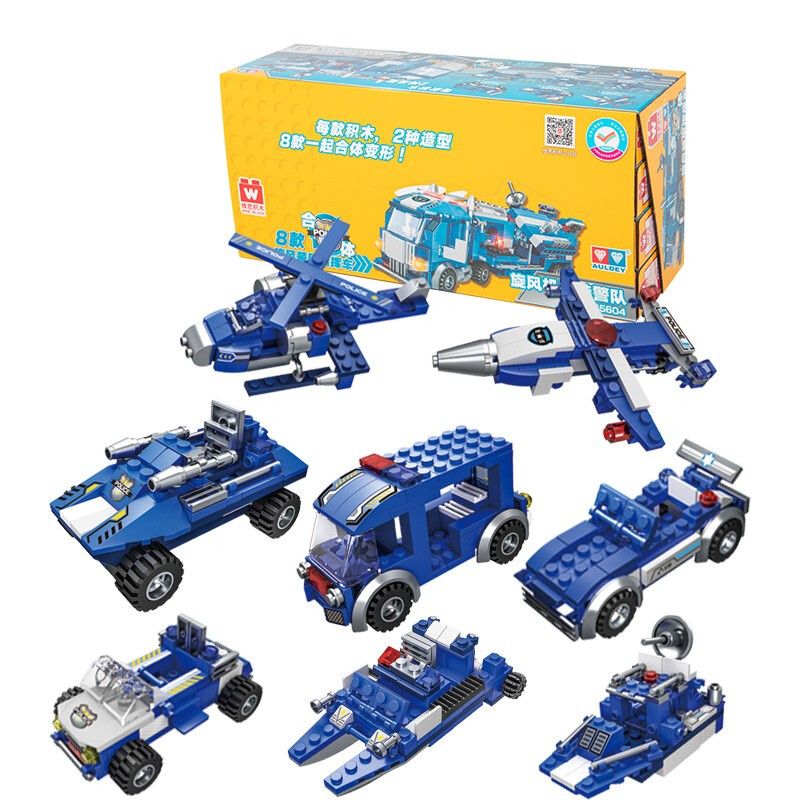 WISE BLOCK HA385604 385604 non  ĐỘI CẢNH SÁT ĐẶC BIỆT CYCLONE bộ đồ chơi xếp lắp ráp ghép mô hình