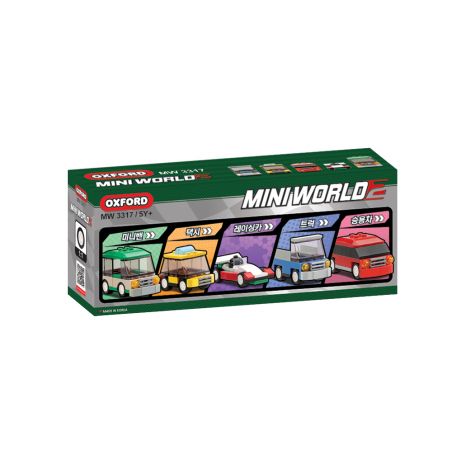 OXFORD MW3317 3317 non  THẾ GIỚI NHỎ 2 bộ đồ chơi xếp lắp ráp ghép mô hình Racers 미니월드2 Đua Tốc Độ