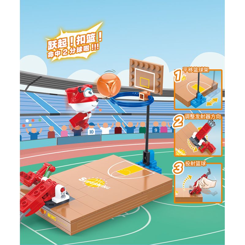 WISE BLOCK HA385516 385516 non  NGƯỜI CHƠI THỂ THAO VUI VẺ 4 BÓNG RỔ LEO NÚI LẶN BẮN SÚNG NHỘN bộ đồ chơi xếp lắp ráp ghép mô hình Movie & Game Phim Và Trò Chơi 586 khối