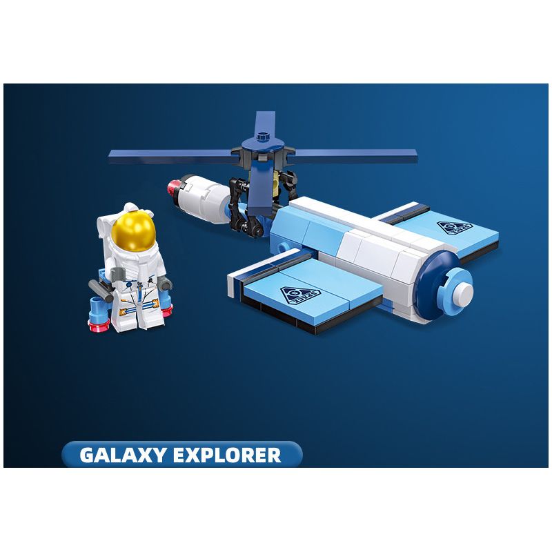 JIESTAR 59105 non  QUẢNG CÁO ASTRA KHÁM PHÁ GIỮA CÁC VÌ SAO bộ đồ chơi xếp lắp ráp ghép mô hình Space EXPLORE INTERSTELLAR EXPLORATION Thám Hiểm Không Gian 130 khối