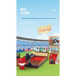 WISE BLOCK HA385516 385516 non  NGƯỜI CHƠI THỂ THAO VUI VẺ 4 BÓNG RỔ LEO NÚI LẶN BẮN SÚNG NHỘN bộ đồ chơi xếp lắp ráp ghép mô hình Movie & Game Phim Và Trò Chơi 586 khối