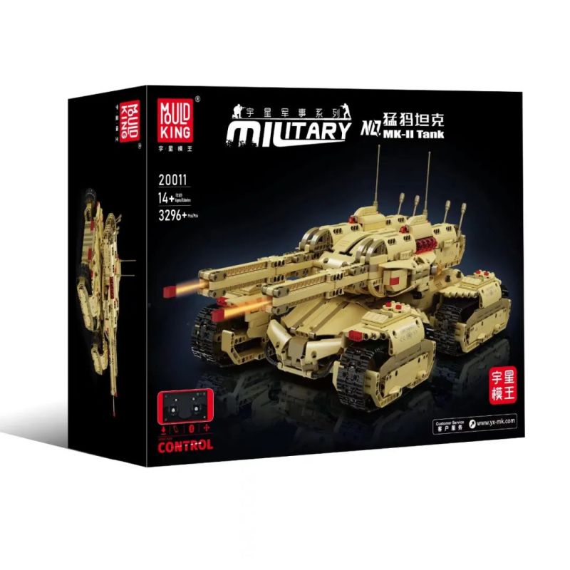 MouldKing 20011 20011S Mould King 20011 20011S REBRICKABLE MOC-59688 59688 MOC59688 non  BỂ VOI MA MÚT bộ đồ chơi xếp lắp ráp ghép mô hình MAMMOTH TANK 3296 khối