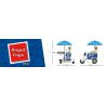 ROYAL TOYS RT07 non  XE KEM BA BÁNH HỒNG KÔNG bộ đồ chơi xếp lắp ráp ghép mô hình City CITY STORY HONG KONG EMERGENCY UNIT Thành Phố 62 khối