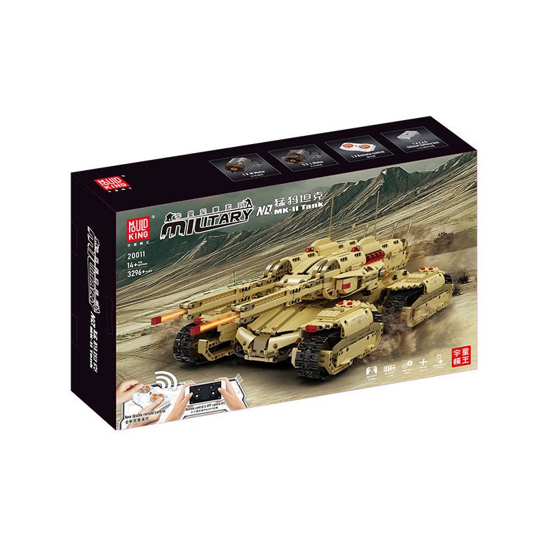 MouldKing 20011 20011S Mould King 20011 20011S REBRICKABLE MOC-59688 59688 MOC59688 non  BỂ VOI MA MÚT bộ đồ chơi xếp lắp ráp ghép mô hình MAMMOTH TANK 3296 khối
