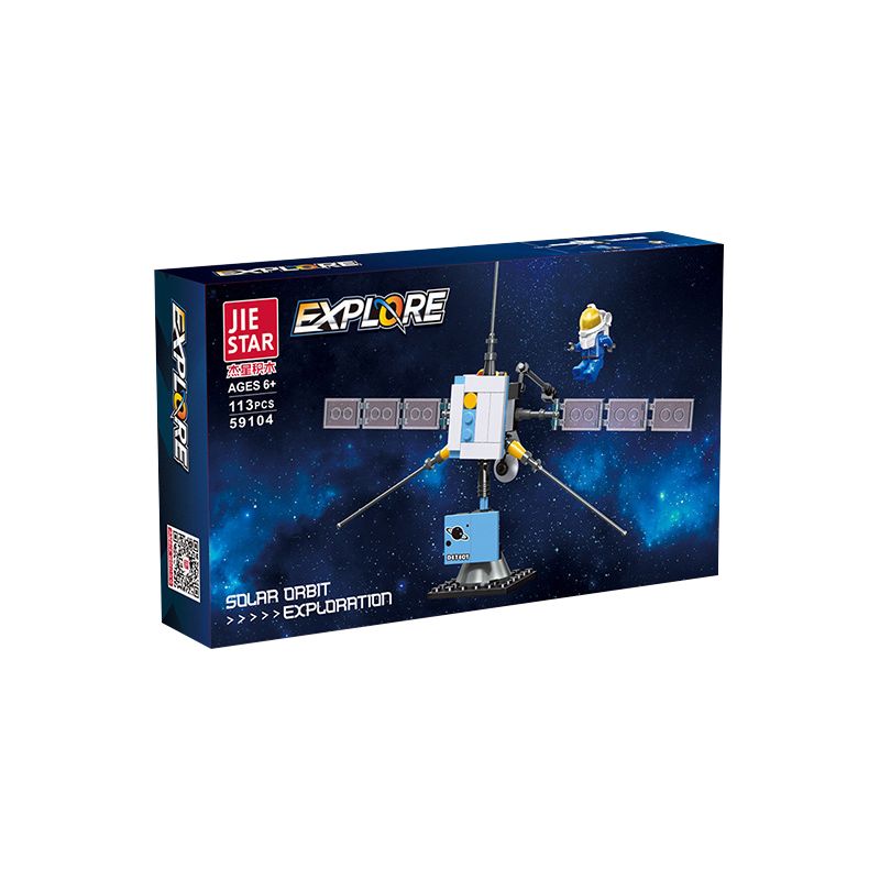 JIESTAR 59104 non  THÁM HIỂM GIỮA CÁC VÌ SAO QUỸ ĐẠO MẶT TRỜI bộ đồ chơi xếp lắp ráp ghép mô hình Space EXPLORE SOLAR ORBIT EXPLORATION Thám Hiểm Không Gian 113 khối