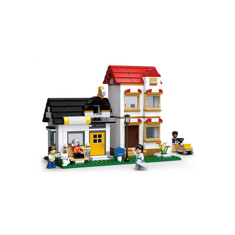 SLUBAN M38-B0573 B0573 0573 M38B0573 38-B0573 non Lego CĂN HỘ CỦA BANYA & RUFI bộ đồ chơi xếp lắp ráp ghép mô hình City TOWN BANY & ROUFI'S APARTMENT Thành Phố 431 khối