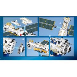 SEMBO 203337 non  MÔ-ĐUN LÕI TRẠM VŨ TRỤ bộ đồ chơi xếp lắp ráp ghép mô hình Space Exploration SEA OF STARS Thám Hiểm Không Gian 3227 khối