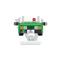 ROYAL TOYS RT04 non  TAXI VÙNG LÃNH THỔ MỚI HỒNG KÔNG bộ đồ chơi xếp lắp ráp ghép mô hình City CITY STORY HONG KONG GREEN TAXI Thành Phố 238 khối