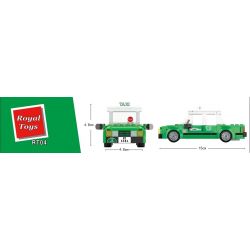 ROYAL TOYS RT04 non  TAXI VÙNG LÃNH THỔ MỚI HỒNG KÔNG bộ đồ chơi xếp lắp ráp ghép mô hình City CITY STORY HONG KONG GREEN TAXI Thành Phố 238 khối
