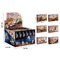 JIESTAR 59014 non  THIÊN HÀ TRONG MƠ XE THÁM HIỂM NGOÀI HÀNH TINH 6 1 bộ đồ chơi xếp lắp ráp ghép mô hình Space SPACE EXPLORATION VEHICLE Thám Hiểm Không Gian 607 khối