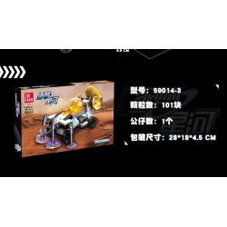 JIESTAR 59014 non  THIÊN HÀ TRONG MƠ XE THÁM HIỂM NGOÀI HÀNH TINH 6 1 bộ đồ chơi xếp lắp ráp ghép mô hình Space SPACE EXPLORATION VEHICLE Thám Hiểm Không Gian 607 khối