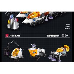 JIESTAR 59014 non  THIÊN HÀ TRONG MƠ XE THÁM HIỂM NGOÀI HÀNH TINH 6 1 bộ đồ chơi xếp lắp ráp ghép mô hình Space SPACE EXPLORATION VEHICLE Thám Hiểm Không Gian 607 khối