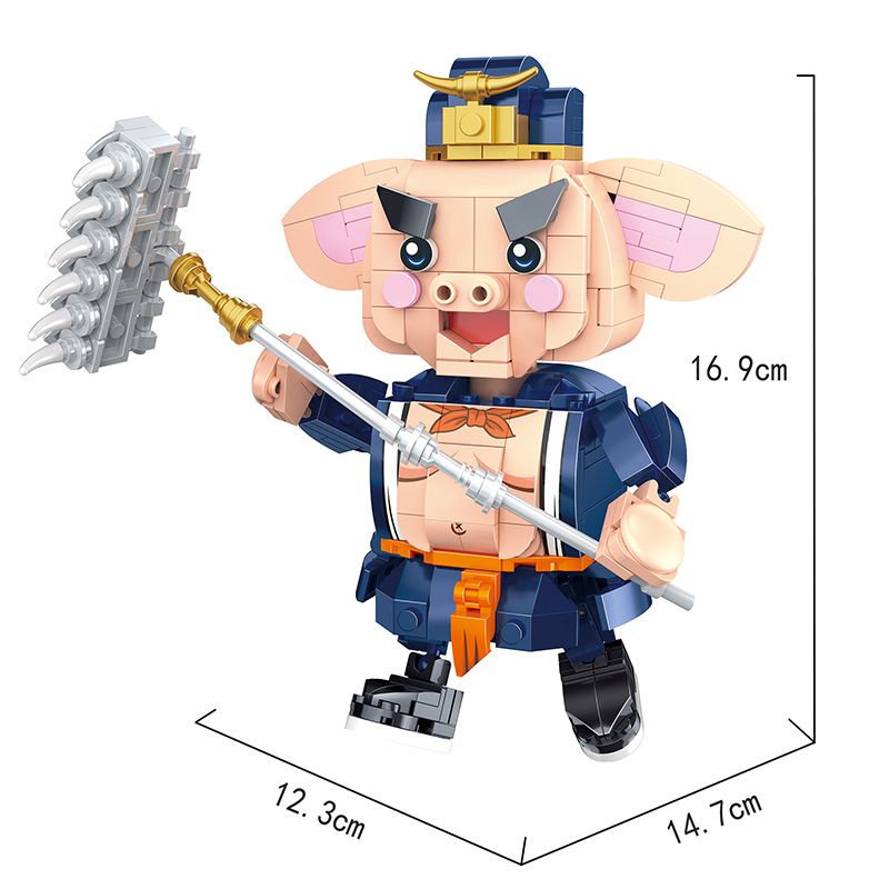 COGO 15709-2 non  TÂY DU KÝ TRƯ BÁT GIỚI bộ đồ chơi xếp lắp ráp ghép mô hình 326 khối