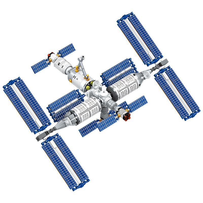 SEMBO 203327 non Lego TRẠM KHÔNG GIAN bộ đồ chơi xếp lắp ráp ghép mô hình Space Exploration SEA OF STARS Thám Hiểm Không Gian 544 khối
