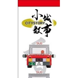 ROYAL TOYS RT03 non  TAXI ??? HỒNG KÔNG bộ đồ chơi xếp lắp ráp ghép mô hình City CITY STORY HONG KONG RED TAXI Thành Phố 238 khối