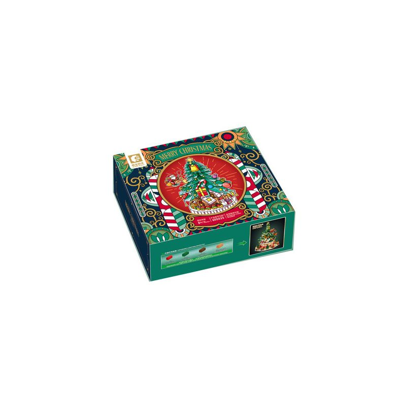 SEMBO 605025 non Lego VÙNG ĐẤT GIAI ĐIỆU GIÁNG SINH bộ đồ chơi xếp lắp ráp ghép mô hình Christmas CHRISTMAS MUSIC FAIRYLAND 2963 khối