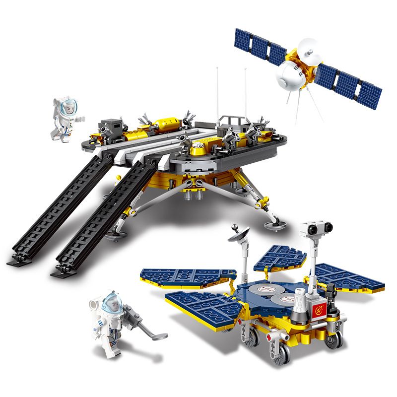 JIESTAR 59013 non Lego ĐUỔI THEO THIÊN HÀ TRONG MƠ XE THÁM HIỂM SAO HỎA bộ đồ chơi xếp lắp ráp ghép mô hình Space MARS EXPLORATION Thám Hiểm Không Gian 729 khối