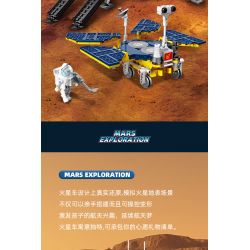 JIESTAR 59013 non  ĐUỔI THEO THIÊN HÀ TRONG MƠ XE THÁM HIỂM SAO HỎA bộ đồ chơi xếp lắp ráp ghép mô hình Space MARS EXPLORATION Thám Hiểm Không Gian 729 khối