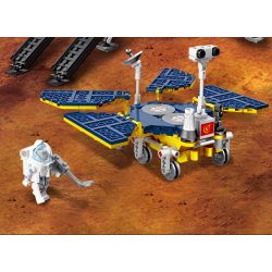 JIESTAR 59013 non  ĐUỔI THEO THIÊN HÀ TRONG MƠ XE THÁM HIỂM SAO HỎA bộ đồ chơi xếp lắp ráp ghép mô hình Space MARS EXPLORATION Thám Hiểm Không Gian 729 khối