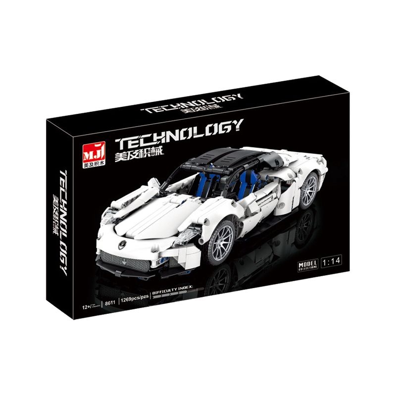 BEAUTY AND 8611A 8612A non Lego XE THỂ THAO tỷ lệ 1:14 bộ đồ chơi xếp lắp ráp ghép mô hình Technic Kỹ Thuật Công Nghệ Cao Mô Hình Phương Tiện 1269 khối