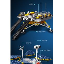 JIESTAR 59013 non  ĐUỔI THEO THIÊN HÀ TRONG MƠ XE THÁM HIỂM SAO HỎA bộ đồ chơi xếp lắp ráp ghép mô hình Space MARS EXPLORATION Thám Hiểm Không Gian 729 khối