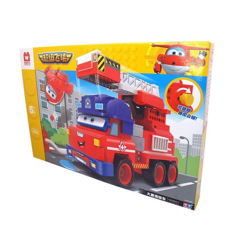 WISE BLOCK HA385011 385011 non Lego XE CỨU HỎA DA YONG bộ đồ chơi xếp lắp ráp ghép mô hình Movie & Game Phim Và Trò Chơi 437 khối