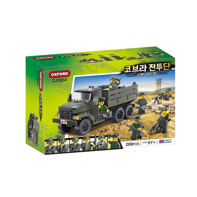 OXFORD CJ3654 3654 non Lego 5 PHÚT Ở CHẾ ĐỘ CHỜ bộ đồ chơi xếp lắp ráp ghép mô hình Military Army 5분대기조 Quân Sự Bộ Đội 299 khối