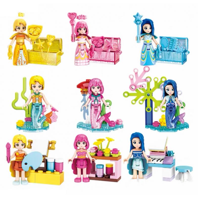 WISE BLOCK HA383008 383008 non Lego BALALA DREAM TRAVEL BAG MINIFIGURE BLIND BOX 12 KIỂU bộ đồ chơi xếp lắp ráp ghép mô hình Balala The Fairies Các Nàng Tiên Nhỏ Tinh Nghịch