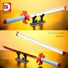 DK 1514 non  CON DAO BÁNH XE MẶT TRỜI ĐỀN GANLU bộ đồ chơi xếp lắp ráp ghép mô hình Kimetsu No Yaiba Thanh Gươm Diệt Quỷ 780 khối