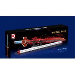 DK 1514 non  CON DAO BÁNH XE MẶT TRỜI ĐỀN GANLU bộ đồ chơi xếp lắp ráp ghép mô hình Kimetsu No Yaiba Thanh Gươm Diệt Quỷ 780 khối
