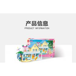 WISE BLOCK HA383005 383005 non  HOSTEL NHỎ MÀU TRẮNG bộ đồ chơi xếp lắp ráp ghép mô hình Balala The Fairies Các Nàng Tiên Nhỏ Tinh Nghịch