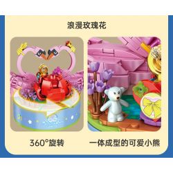 PanlosBrick 656013 Panlos Brick 656013 non  HỘP NHẠC CON THIÊN NGA bộ đồ chơi xếp lắp ráp ghép mô hình Creator CREATIVE MUSIC BOX Sáng Tạo 537 khối