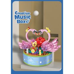 PanlosBrick 656013 Panlos Brick 656013 non  HỘP NHẠC CON THIÊN NGA bộ đồ chơi xếp lắp ráp ghép mô hình Creator CREATIVE MUSIC BOX Sáng Tạo 537 khối
