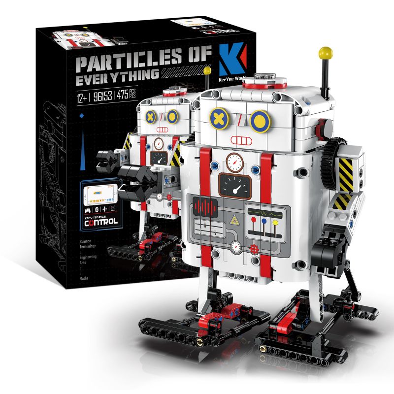 KAIYU 96153 non Lego NGƯỜI MÁY TIỂU BẠCH bộ đồ chơi xếp lắp ráp ghép mô hình Technic PARTICLES OF EVERYTHING Kỹ Thuật Công Nghệ Cao Mô Hình Phương Tiện 475 khối