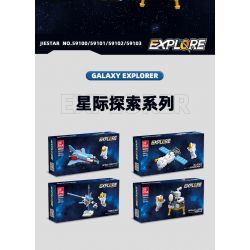 JIESTAR 59101 non  THÁM HIỂM GIỮA CÁC VÌ SAO TÀU LIÊN MINH bộ đồ chơi xếp lắp ráp ghép mô hình Space EXPLORE ALLIANCE SPACECRAFT Thám Hiểm Không Gian 84 khối